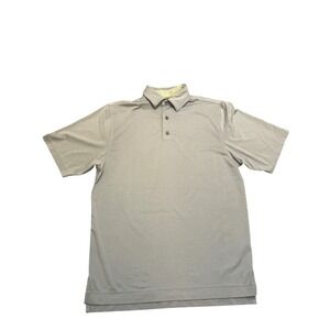 FootJoy Mens Golf Polo Shirt Small‎ Gray Short Sleeve Performance Casual Active